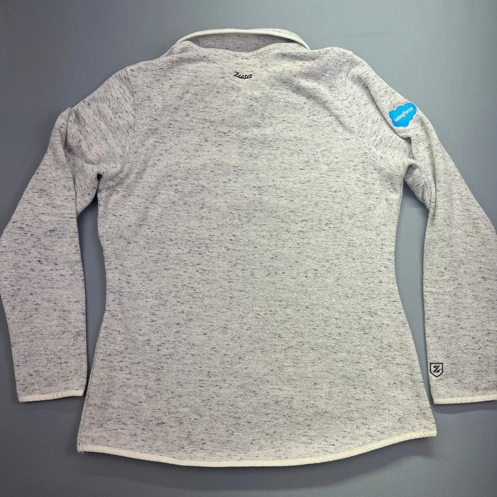 Net Zero Cloud Pullover Sweater 1/4 Zip Long Sleeve Athleisure Sz‎ L Sustainable